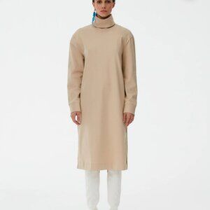 Tibi Punto Milano Turtleneck T-Shirt Dress